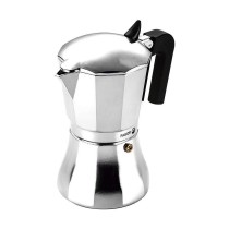 Italienische Kaffeemaschine Fagor Cupy Silberfarben Aluminium 12 Kopper