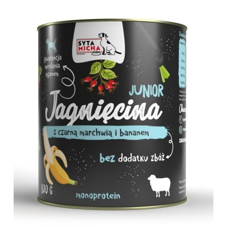 Nassfutter SYTA MICHA Junior Lamb with black carrot and banana 800 g