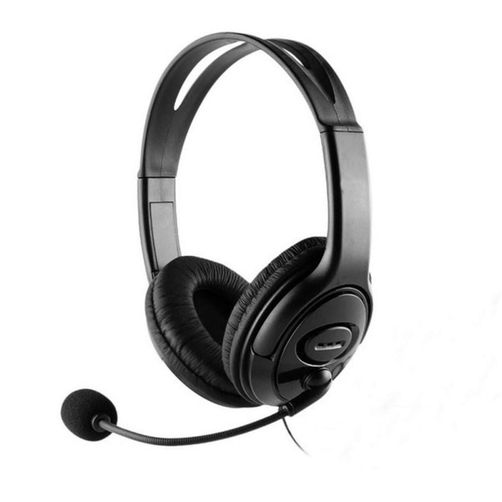 Casques avec Microphone CoolBox Coolchat U1 Noir