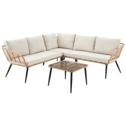 Canapé de jardin DKD Home Decor 128 x 75 x 72 cm Métal rotin synthétique