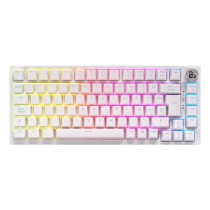 Drahtlose Tastatur Newskill NS-KB-PYROSPRO-IV Weiß Qwerty Spanisch QWERTY