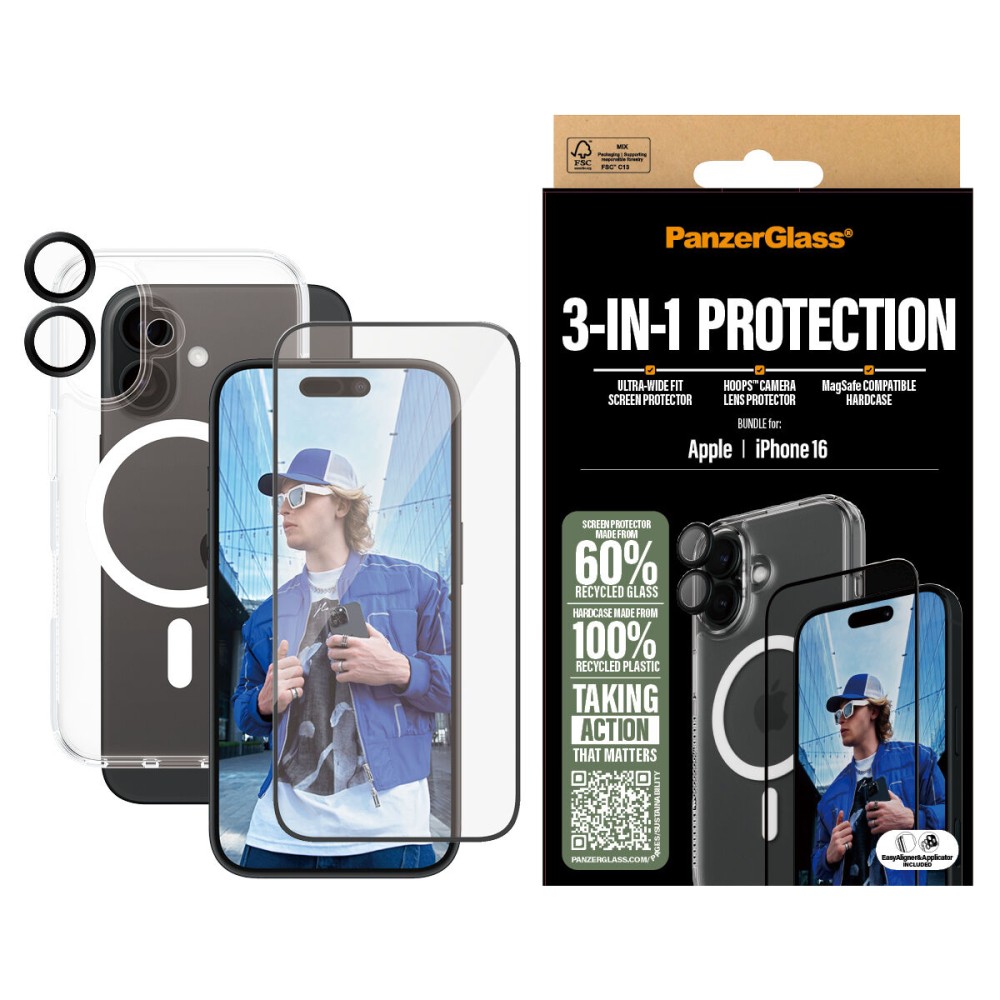 Protection pour téléphone portable Panzer Glass B1291+2861+1283