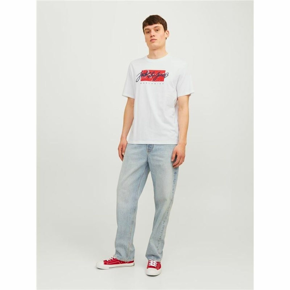 Herren Kurzarm-T-Shirt Jack & Jones tiley Weiß