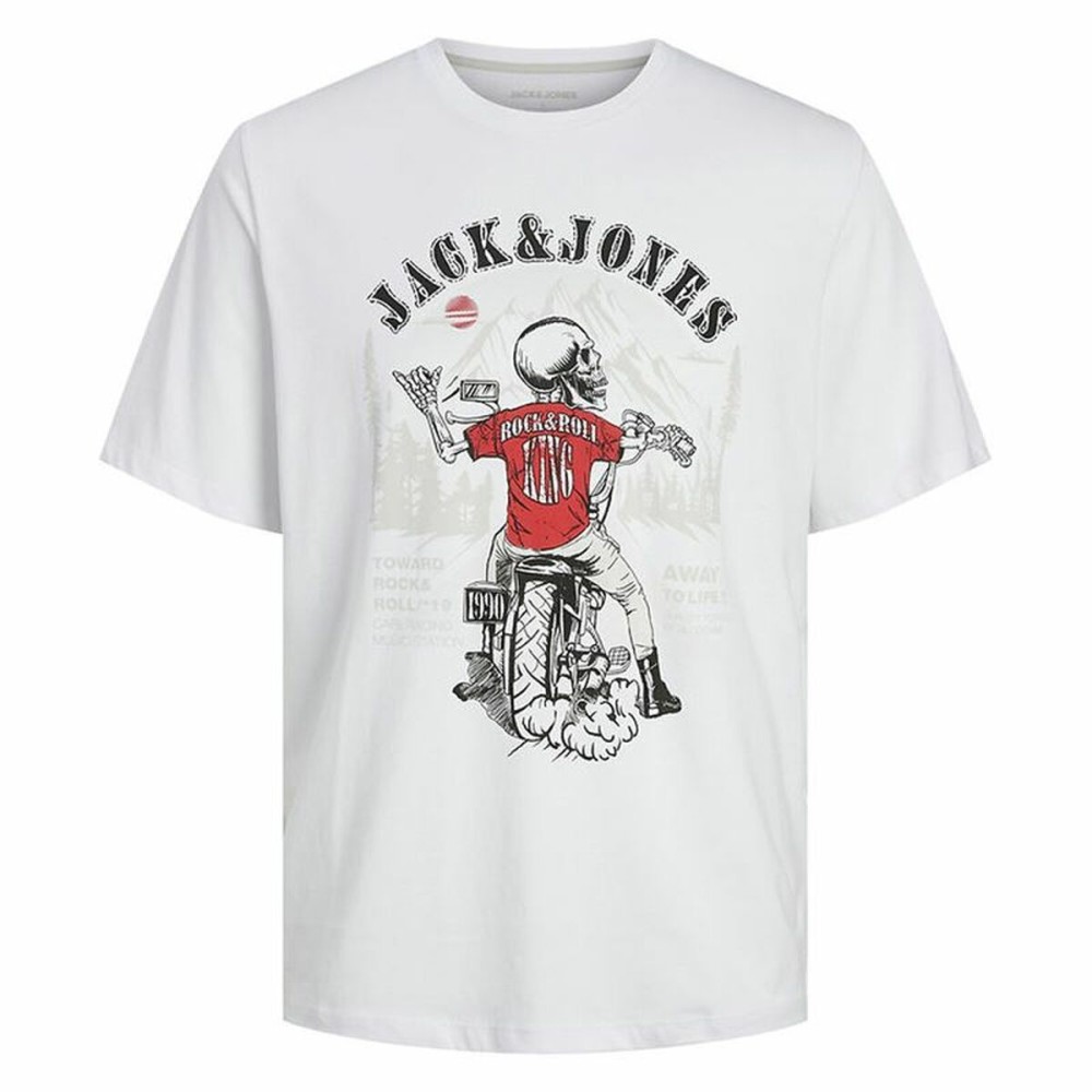 Herren Kurzarm-T-Shirt Jack & Jones skull Rock Crew