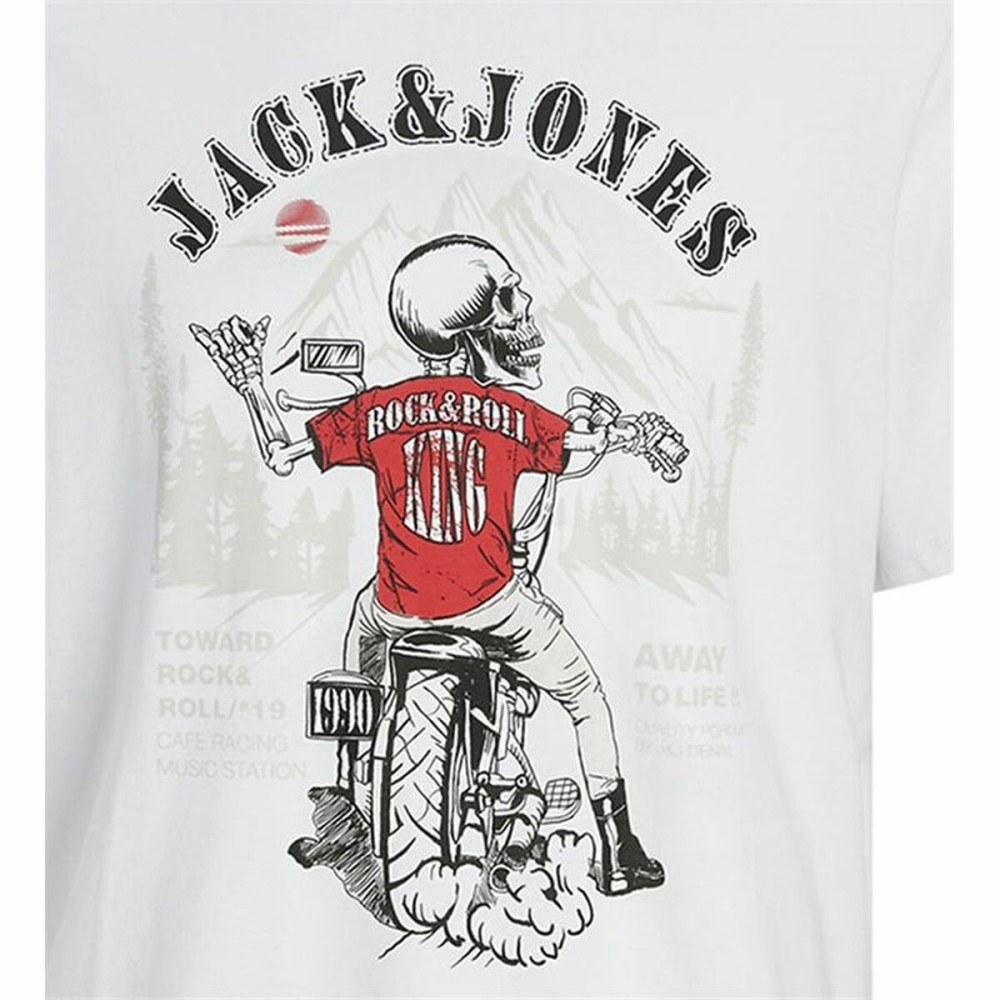 Herren Kurzarm-T-Shirt Jack & Jones skull Rock Crew