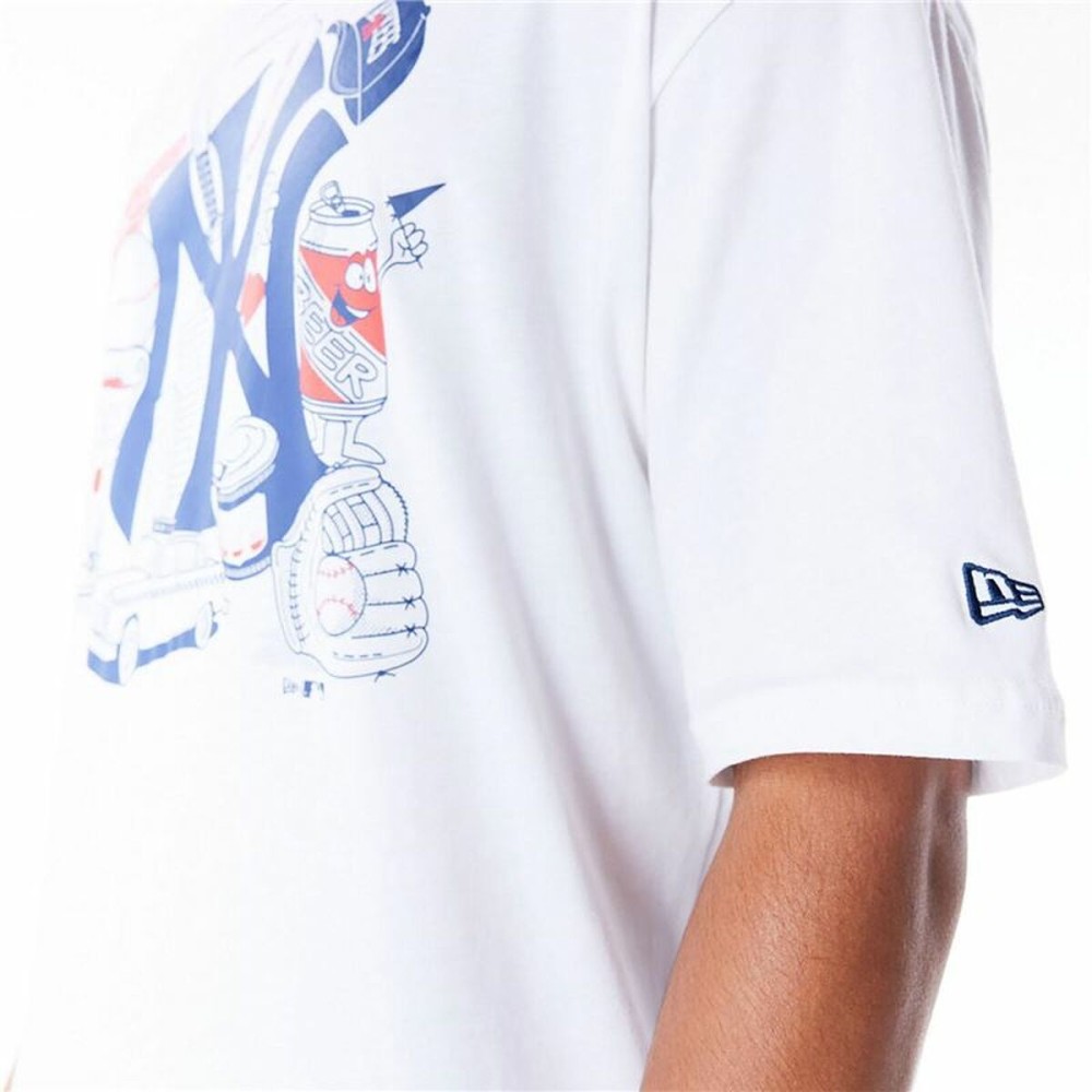 Men’s Short Sleeve T-Shirt New Era MLB FOOD GRPHC OS New York Yankees White