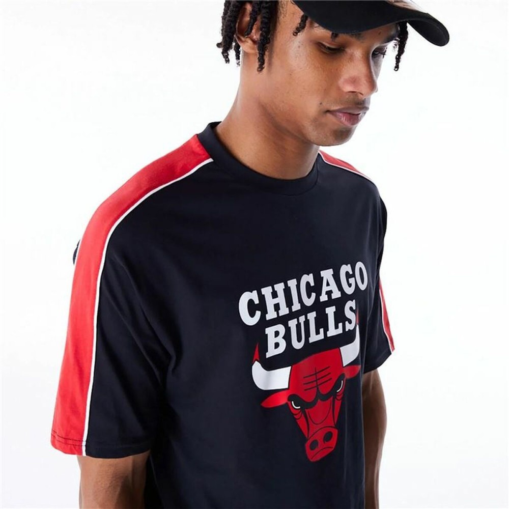 Herren Kurzarm-T-Shirt New Era NBA PANEL OS Chicago Bulls Schwarz