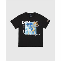 Kurzärmliges Sport T-Shirt Champion Schwarz