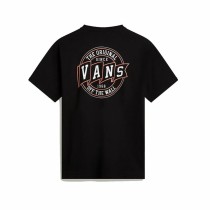 Herren Kurzarm-T-Shirt Vans Og Pennant Ss Crew Schwarz