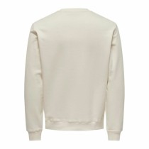 Sweat sans capuche homme Only & Sons Onsdan Unshed Reg Crew Neck Blanc