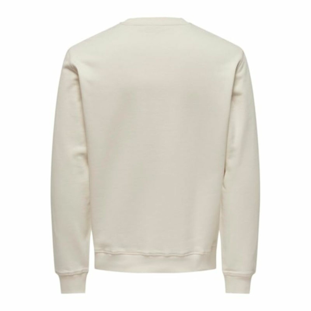 Sweat sans capuche homme Only & Sons Onsdan Unshed Reg Crew Neck Blanc