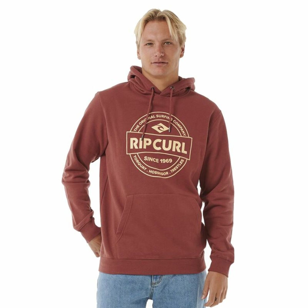 Men’s Hoodie Rip Curl Stapler Hood Brown