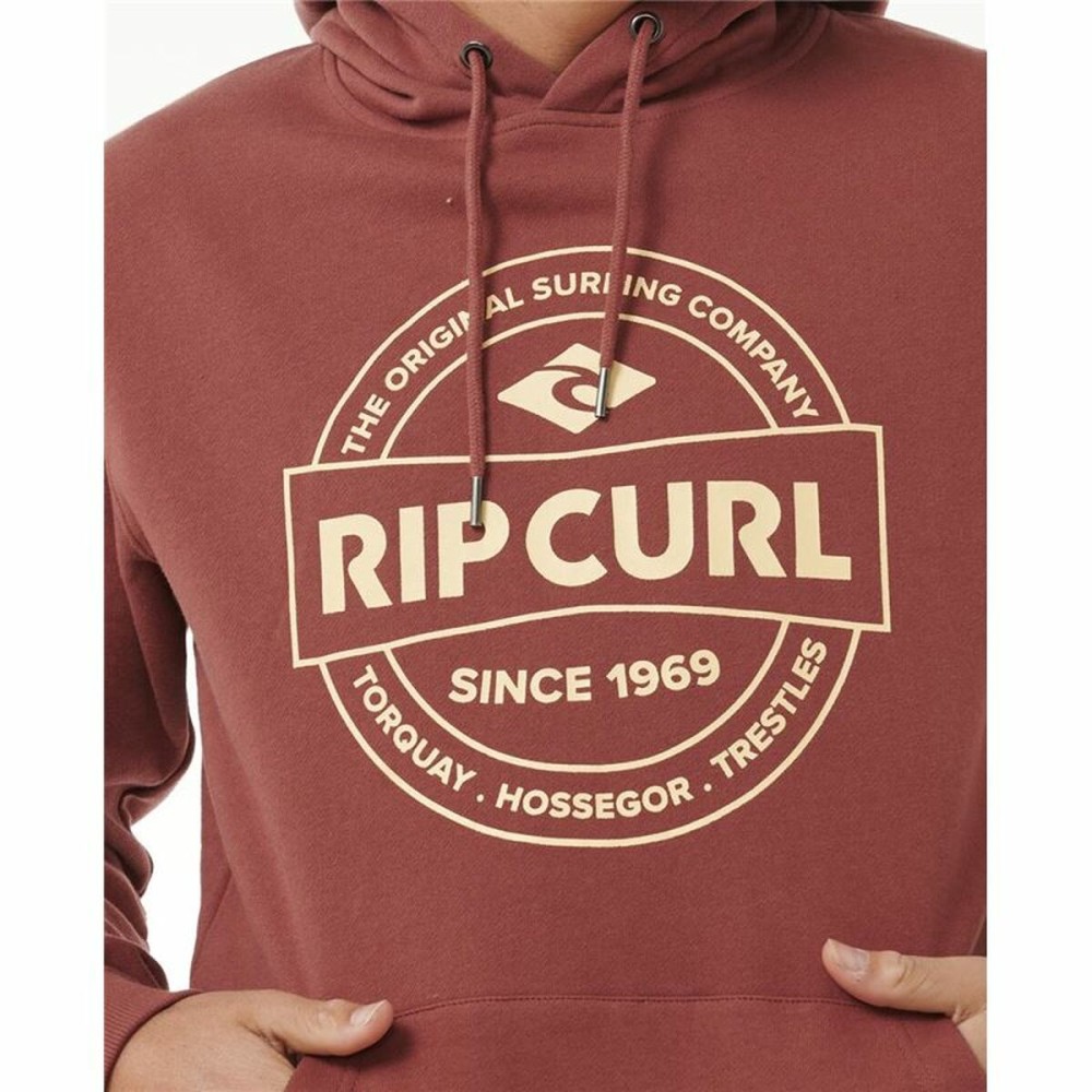 Herren Sweater mit Kapuze Rip Curl Stapler Hood Braun