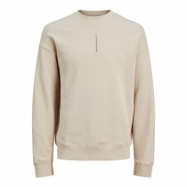 Sweat sans capuche homme Jack & Jones Jjmicah Neck Moonbeam Blanc