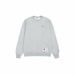 Herren Sweater ohne Kapuze Champion Hellgrau