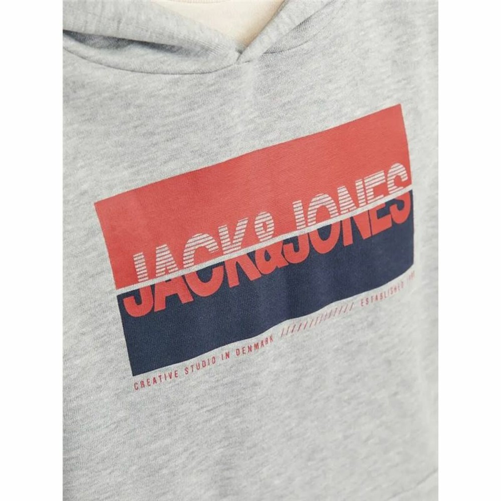 Men’s Hoodie Jack & Jones Jjnolan Grey