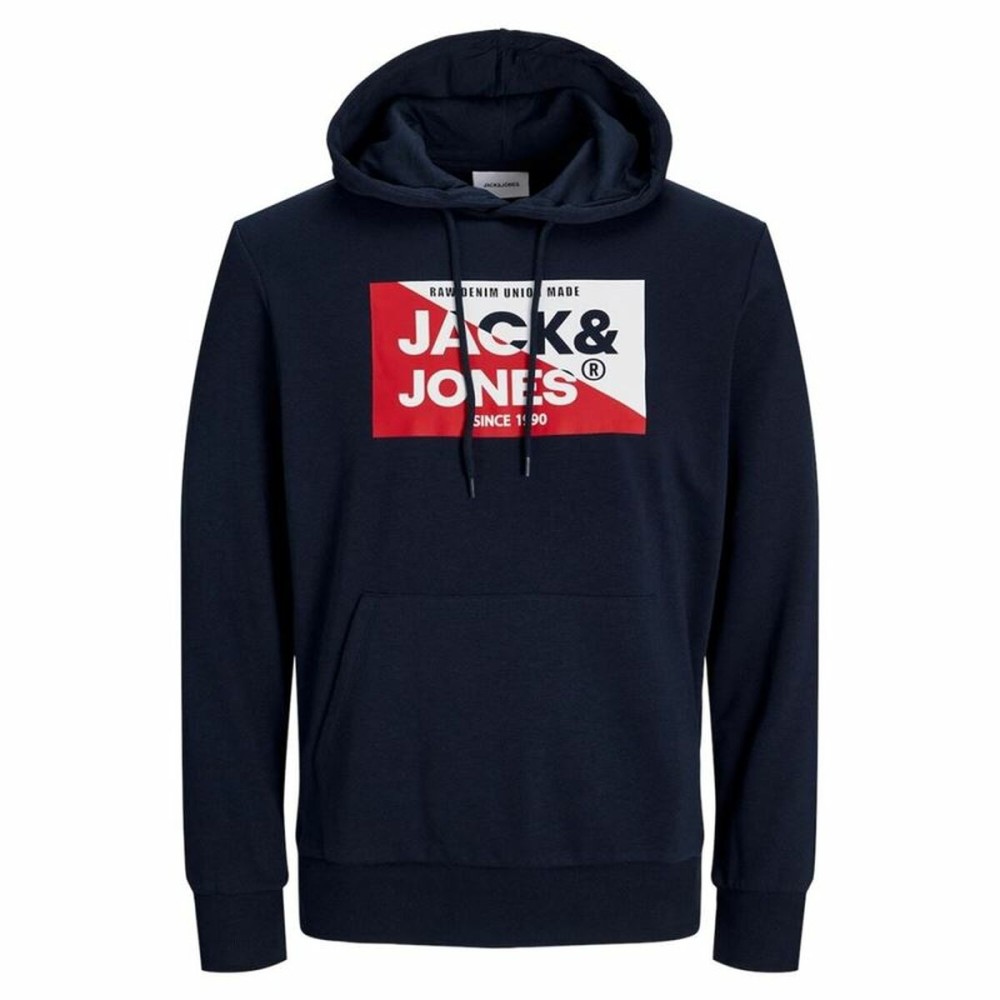 Herren Sweater mit Kapuze Jack & Jones Jjnolan Schwarz