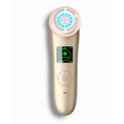 Facial Massager with Radiofrequency, Phototherapy and Electrostimulation Drakefor NANOSKIN INTELIGENT White Golden