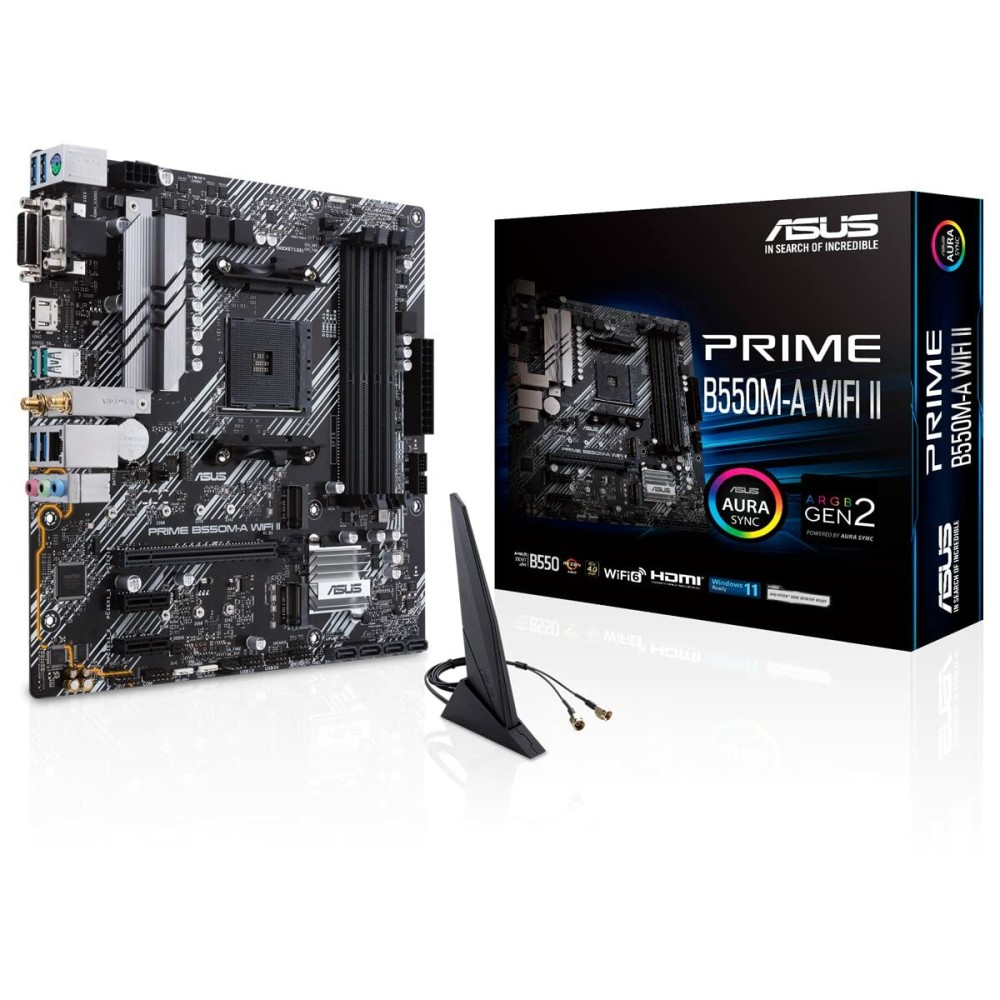 Carte Mère Asus PRIME B550M-A WIFI II AMD B550 AMD AM4