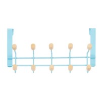 Door Coat Rack Berilo W7912-10NB-BLUE Blue Wood Metal 35 x 17 x 15 cm (6 Units)