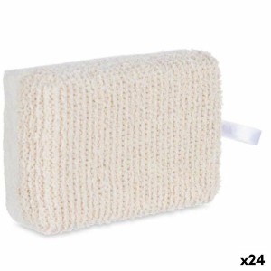 Body Sponge Berilo B7081-7 White Beige 14 x 5 x 9 cm (24 Units)