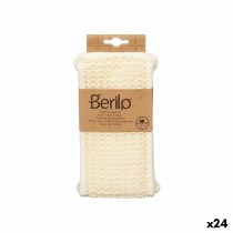 Éponge Corporelle Berilo B7083-16 Blanc 20 x 3 x 11 cm Avec des poignées (24 Unités)