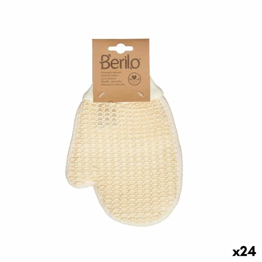 Gant de toilette Berilo B7083-12 Blanc Beige (24 Unités)