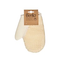 Bath Mitten Berilo B7083-10 White Beige (24 Units)