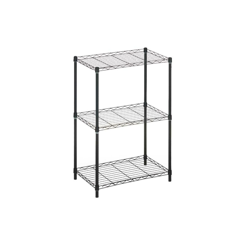 Shelves Kipit WR4312-3-484 Black Metal Plastic 56 x 35 x 80 cm