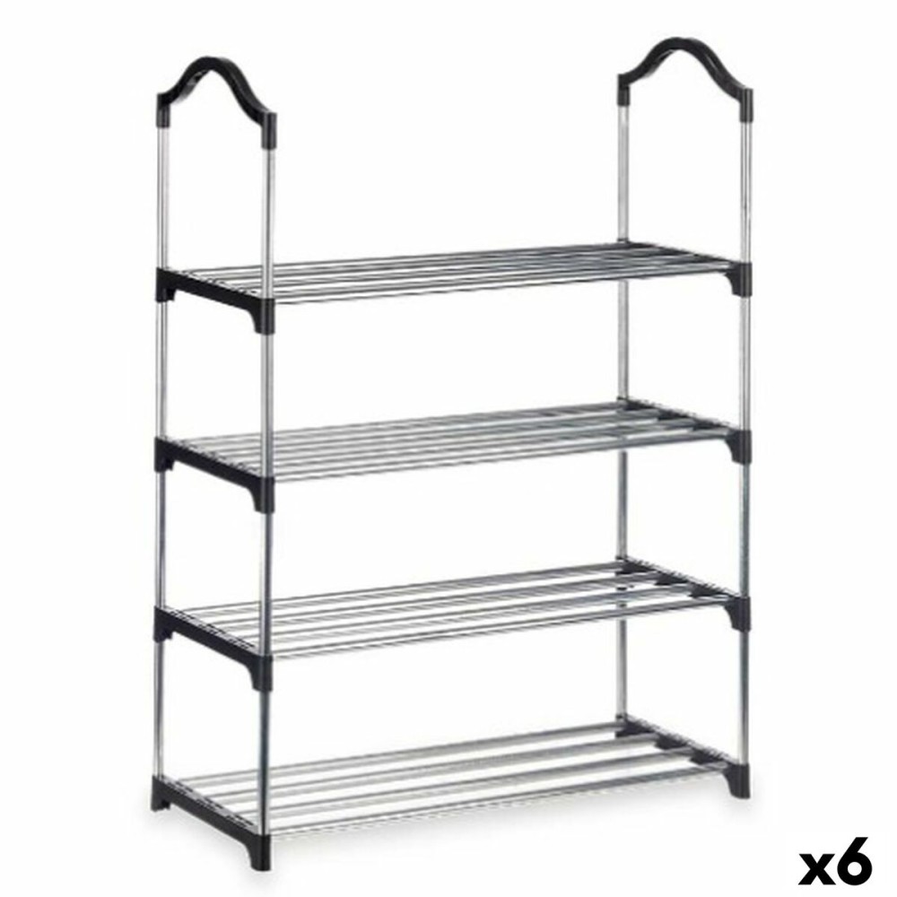 Shoe Rack Kipit 1063 Silver 76 x 26 x 58 cm 4 Shelves