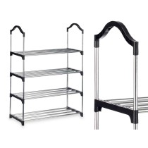 Shoe Rack Kipit 1063 Silver 76 x 26 x 58 cm 4 Shelves