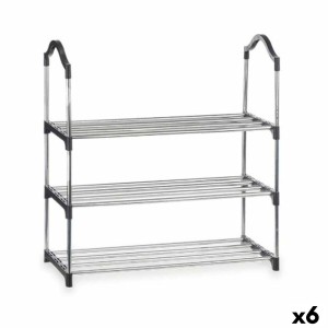 Shoe Rack Kipit 1064 Silver 58 x 26 x 58 cm 3 Shelves