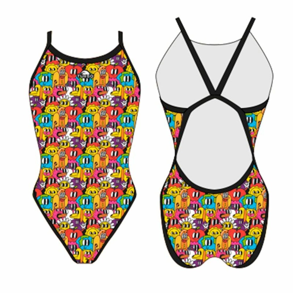 Maillot de bain femme Turbo 'Revolution' Fun-Comic Jaune