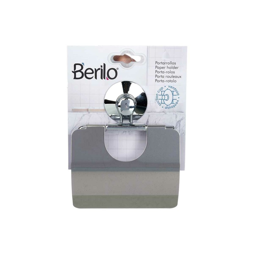 Toilet Roll Holder Berilo W3100-13 Steel ABS 13,5 x 17 x 3 cm (12 Units)