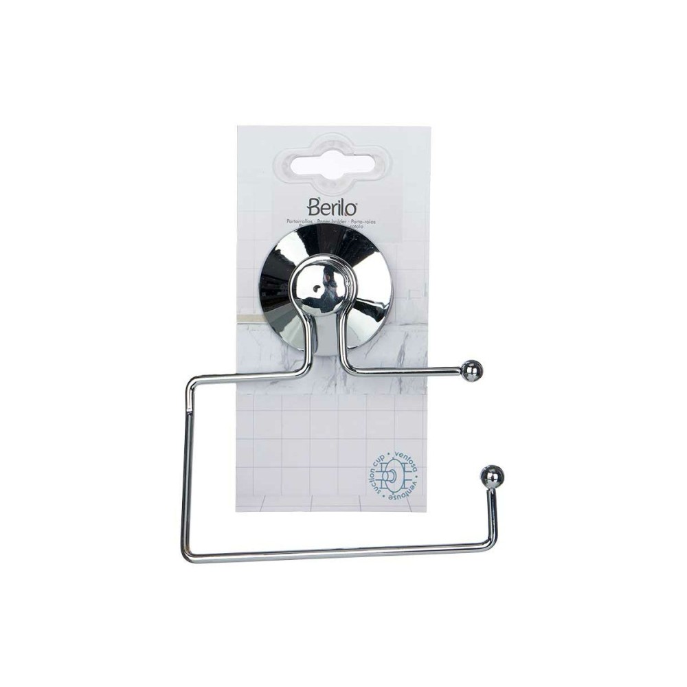 Porte-rouleaux pour Papier Toilette Berilo W3100-12B Acier ABS 12 x 14 x 3,5 cm (12 Unités)