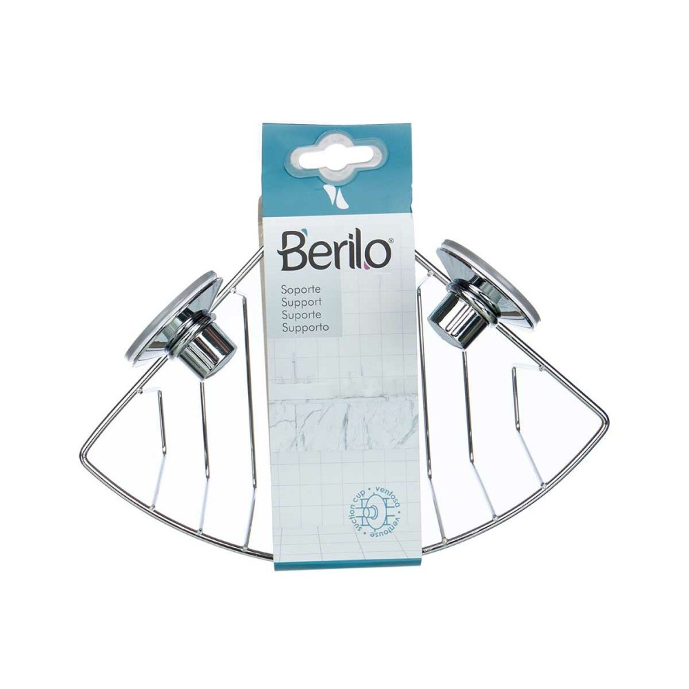 Halter für die Dusche Berilo W3100-4 Stahl ABS 25 x 18,5 x 18 cm (12 Stück)