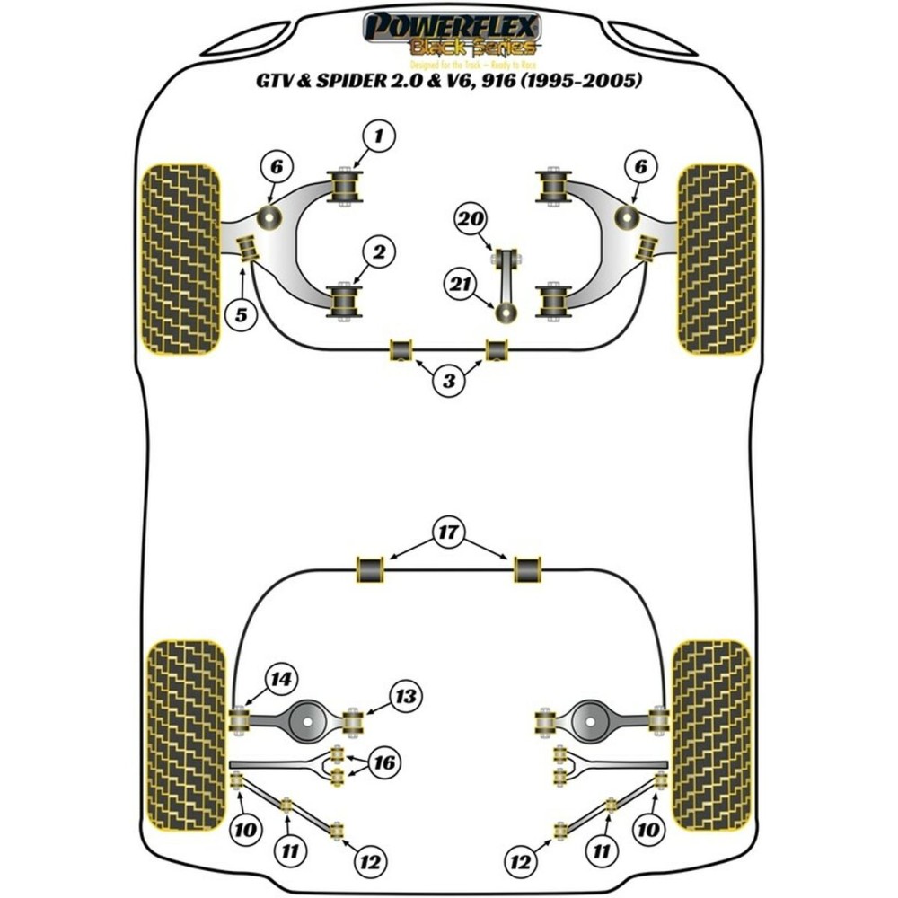 Silentblock Powerflex PFR1-711 Stoßdämpfer