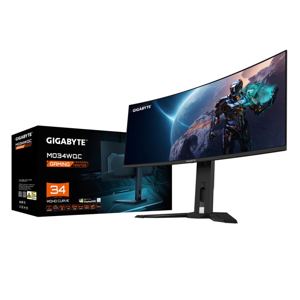 Écran Gigabyte MO34WQC 34" 175 hz Wide Quad HD