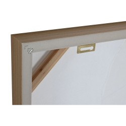 Bild Home ESPRIT Weiß Gold Leinwand Holz MDF Moderne Pflanzenblatt 82 x 4,5 x 82 cm (2 Stück)