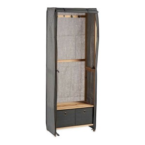 Garderobe Kipit MH18002H Grau Holz 31,5 x 58 x 168 cm