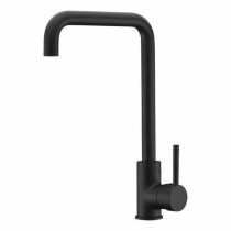 Mixer Tap Rousseau 4060480 Black Stainless steel Brass Rectangular