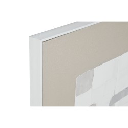 Painting Home ESPRIT White Beige polystyrene Canvas Abstract Urban 82 x 4 x 81,5 cm (2 Units)