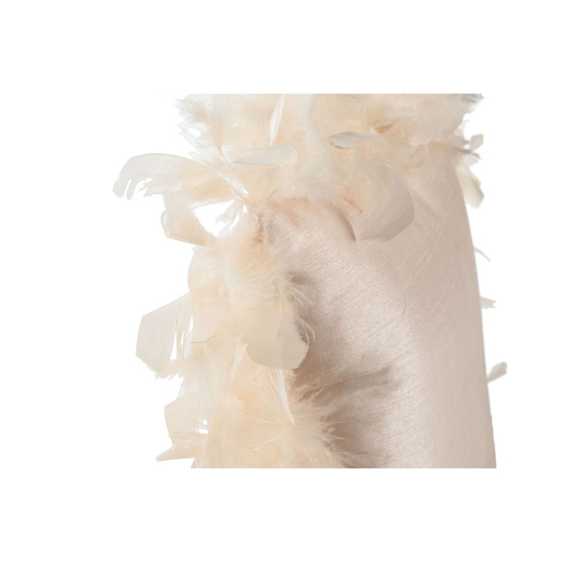 Coussin Home ESPRIT Rose Plumes Chic 40 x 40 cm