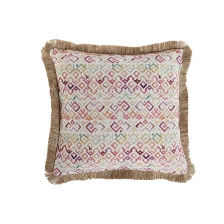 Coussin Home ESPRIT Frange Tropical 45 x 45 cm