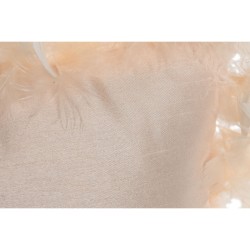 Cushion Home ESPRIT Pink Feathers Chic 40 x 40 cm