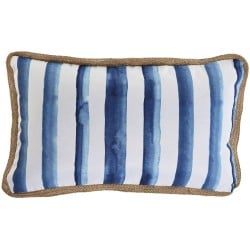 Kissen Home ESPRIT Blau Weiß 50 x 30 cm