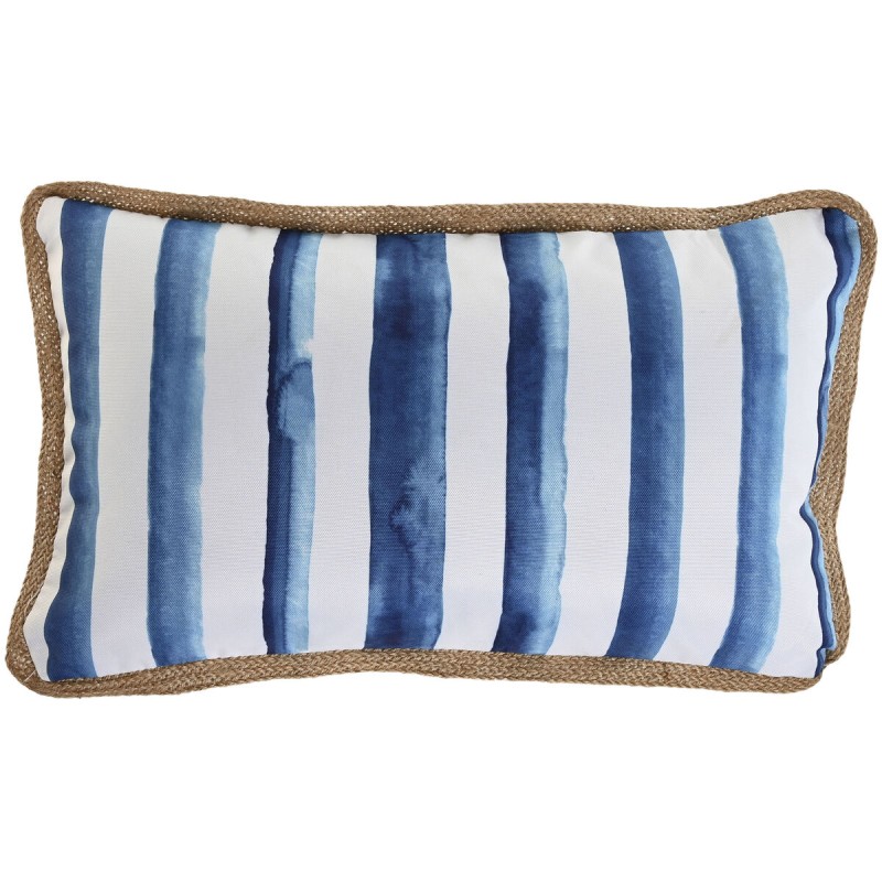 Cushion Home ESPRIT Blue White 50 x 30 cm