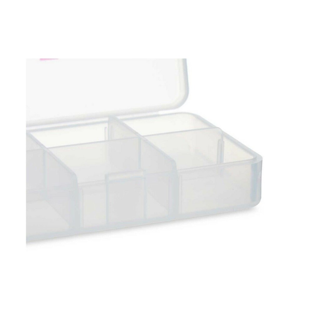 Pilulier avec Compartiments Berilo HW0929-1 Transparent Plastique 11,5 x 18 x 2,2 cm (12 Unités)