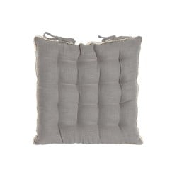 Chair cushion Home ESPRIT Light grey 42 x 42 x 6 cm