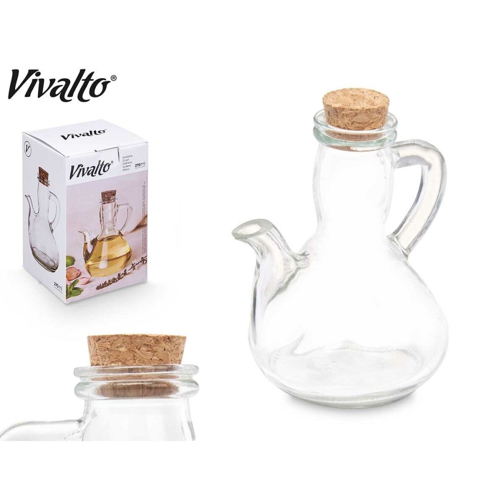 Cruet Vivalto YHP-027/BHA1 Transparent Glass 12 x 14,5 x 9,5 cm (24 Units)